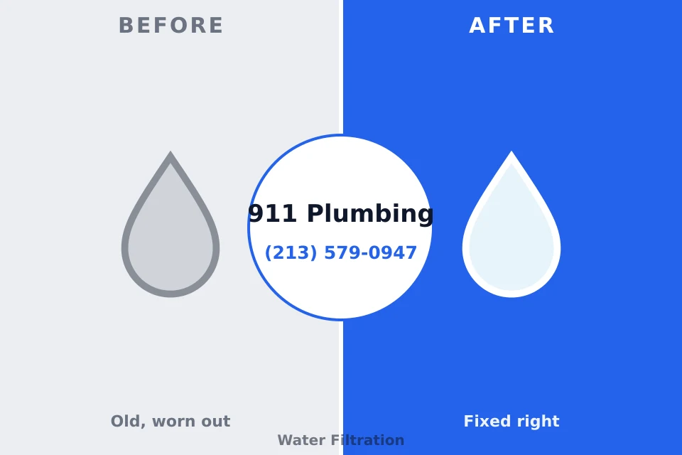 Before and after: plumbing company Pine Ridge, SD